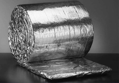Aluminium Foil Faced Ceramic Blanket 2300F 8# 1/2"x24"x12.5' Chimney Insulation 